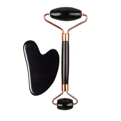 Cool & Sculpt Facial Collection 3 Piece Ice Roller and Gua Sha Set