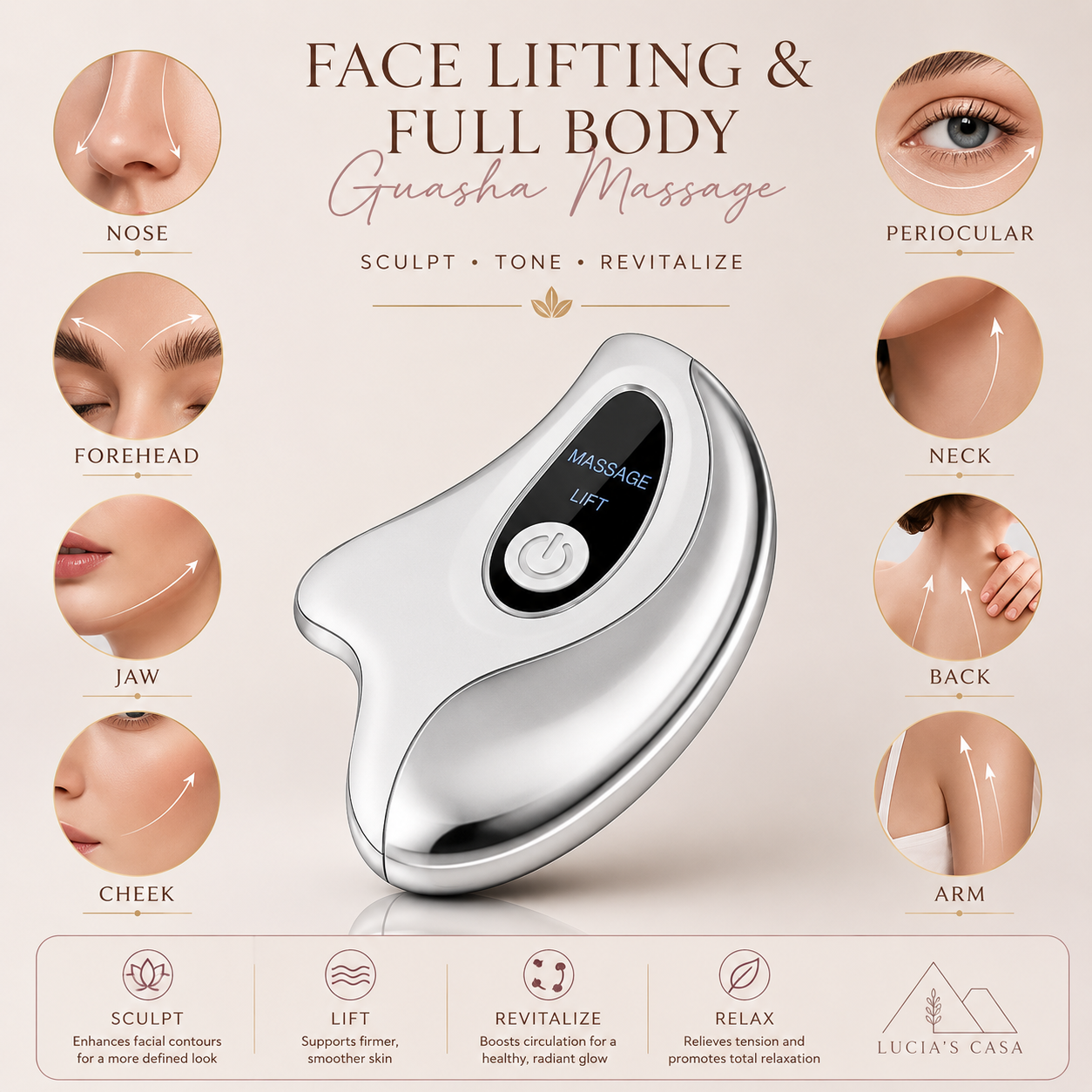 Luxe LED Gua Sha Tool