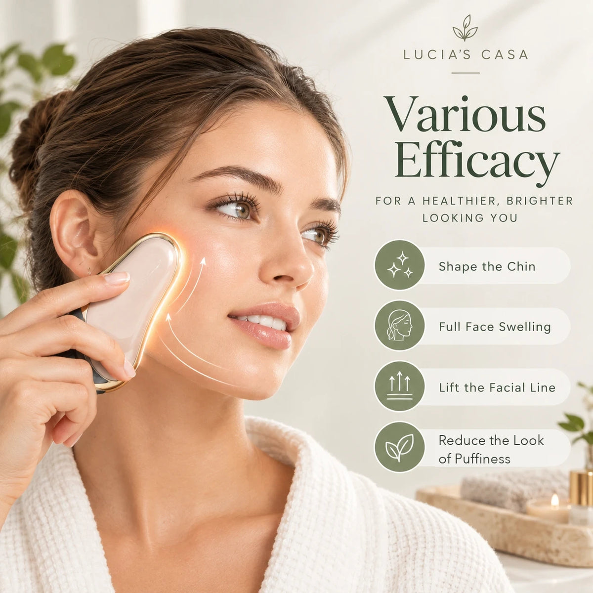 Lucia's Casa – Various Efficacy: shape the chin, lift the facial line, reduce the look of puffiness