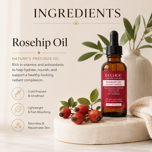 Cold-Pressed Rosehip Facial Oil – 30ml
